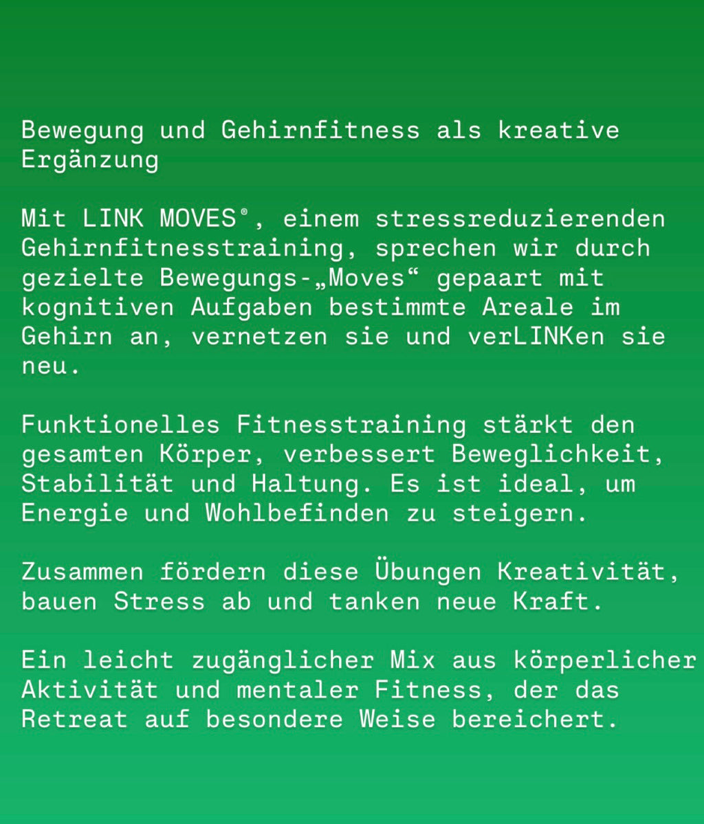 Exklusives Kunst - Body & Mind Retreat vom 8.-15. Mai 2027