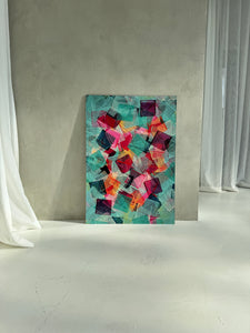 Acrylbild CUBES - midi - Plexiglas Aludibond