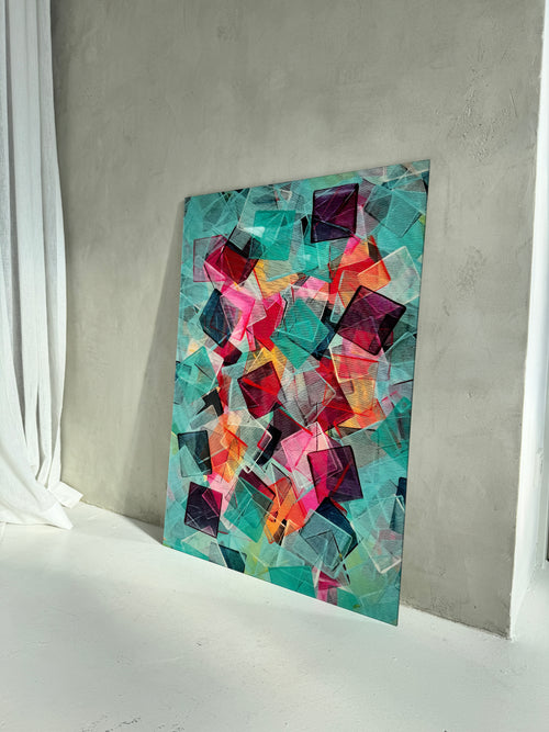 Acrylbild CUBES - midi - Plexiglas Aludibond