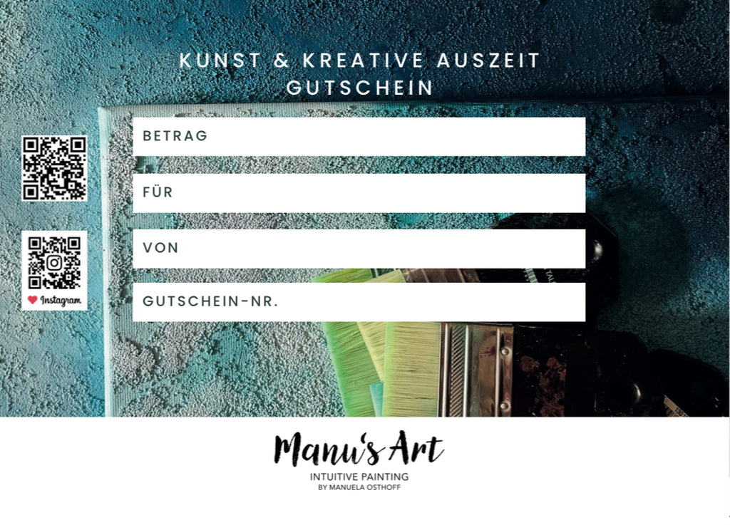 Manu's ART - Wertgutscheine - als Geschenk