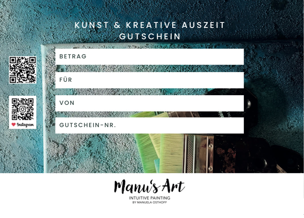 Manu's ART - Wertgutscheine - als Geschenk